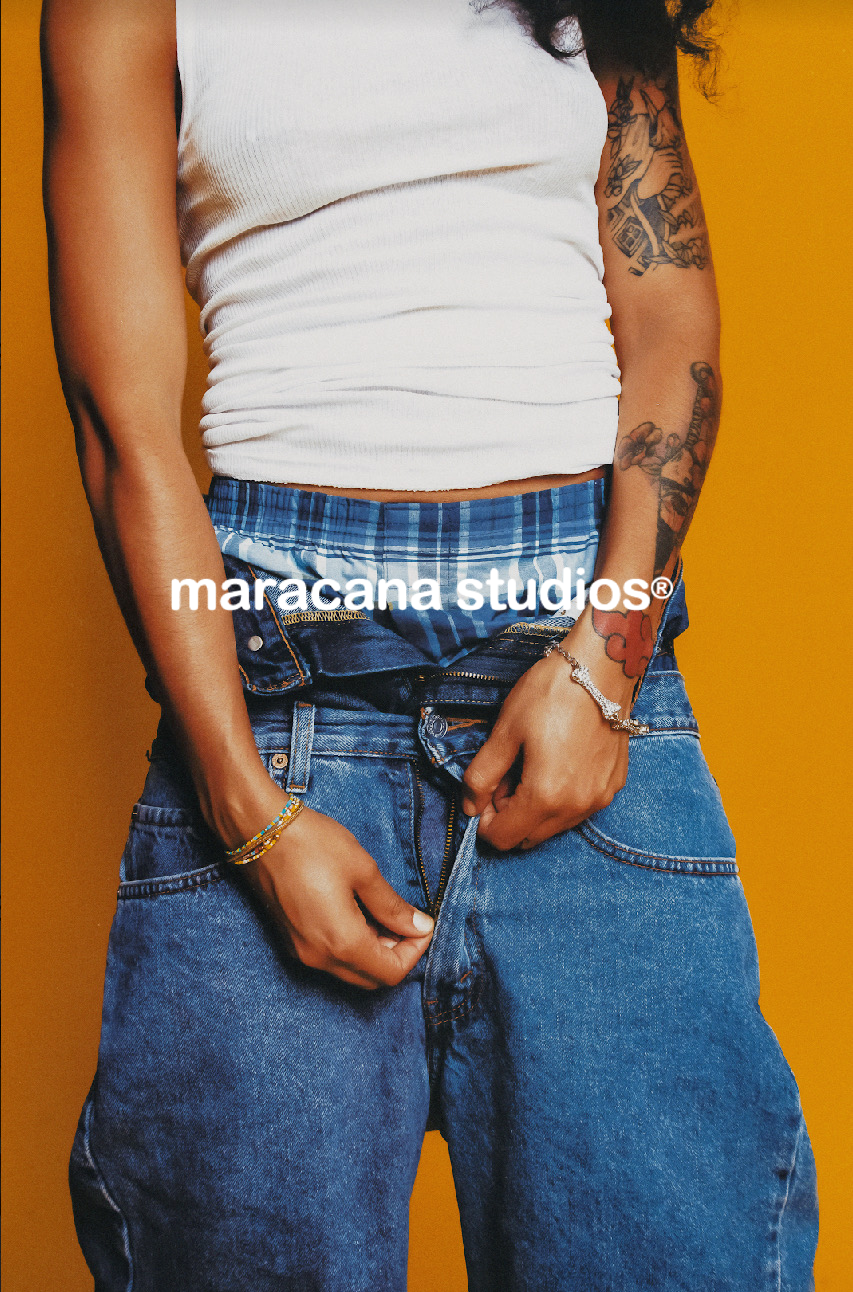 Maracana "Double Hymn" Jean Shorts